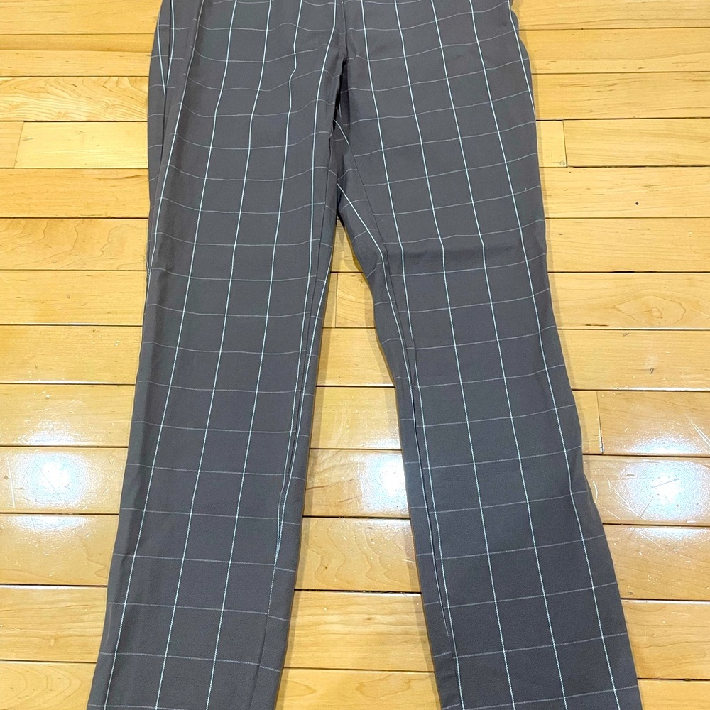 Plaid formal/casual pants. super comfy but is too small for me